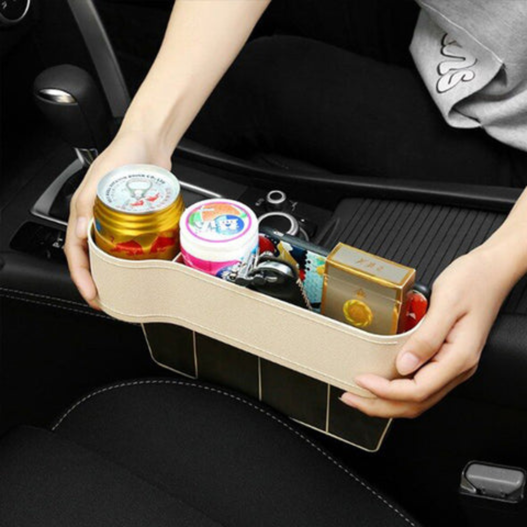 Organizador multifunções compacto para carro