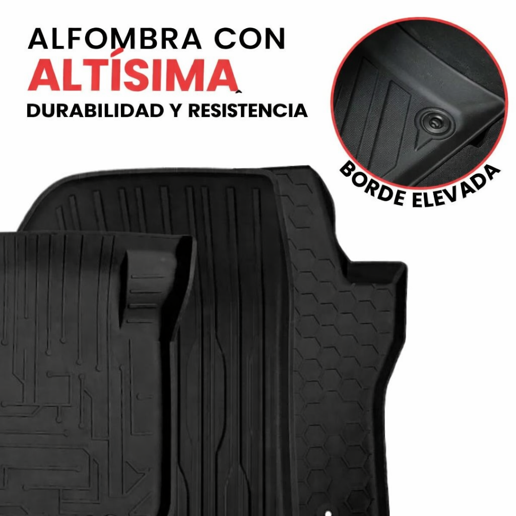 Conjunto de tapetes 3D tipo tabuleiro sem mala